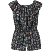 Name it Kurzoverall "NKFVINAYA PLAYSUIT FFF" Kunstfaser, elastischer Bund, Allover-Druck