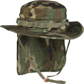 Teesar Brit. Boonie mit Nackenschutz woodland, L