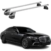 Menabo Dachträger Grundträger für Mercedes S Klasse W223 2020-2025 Stahl Grau 2x