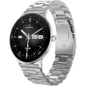 GARETT Smartwatch Smartwatch Quantum srebrny stalowy
