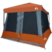 vidaXL Camping-Zelt-Set 2 stk. 5 Personen Grau und Orange