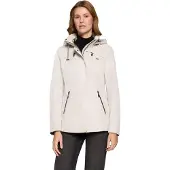 Gil Bret Sommerjacke tailliert mit abnehmbarer Kapuze Stehkragen Gesamtlänge 68 cm