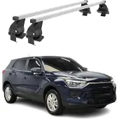 Menabo Dachträger Grundträger für Ssangyong Korando mk4 2019-2025 Stahl Grau 2x
