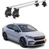 Menabo Dachträger Grundträger für Skoda Enyaq Coupè 2022-2025 Stahl Grau 2tlg