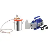 Syfax Vakuumkammer mit Einstufiger Pumpe 5,5 L