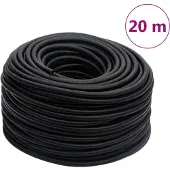Syfax Hybrid-Luftschlauch Schwarz 0,6" 20 m Gummi und PVC