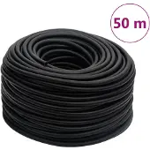 Syfax Hybrid-Luftschlauch Schwarz 0,6" 50 m Gummi und PVC