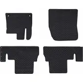 Syfax Autofußmatte 4 pcs Schwarz Gummi