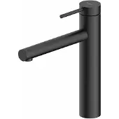 NABER Fensterarmatur NAMOR 1 in SCHWARZ MATT mit schwenkbarem Festauslauf / Küchenarmatur / Einhebelmischer
