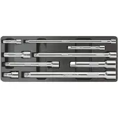 Ks Tools CHROMEplus Verlängerungs-Satz mit Verriegelung, 9-tlg - 918.0007