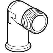 Geberit GE Mapress C-Stahl, Übergangswinkel 90 Grad, d28mm x R3/4, verzinkt, 1 Stk.