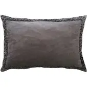 Apelt Dekokissen "Montana", grau (anthrazit, unifarben), B:41cm L:61cm, Obermaterial: 100% Polyester, Dekokissen_Sitzkissen_Kissenhüllen, Dekokissen