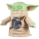 Star Wars The Mandalorian & Grogu Pick-Me-Up Grogu-Plüschfigur zum Film mit Emblem und Kopf aus Vinyl, Figur, 3 Jahr(e)