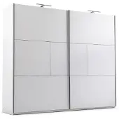 Masseno Schiebetürenschrank SHEN 250/215/65 cm 2-türig Weiß