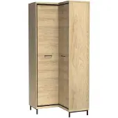 Masseno Drehtürenschrank SYNDRA 102,5/197/58 cm 2-türig Eichefarben
