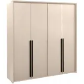 Masseno Drehtürenschrank AZIR 205/217/65 cm 4-türig Beige