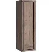 Masseno Drehtürenschrank MALAGA 58/192/59 cm 1-türig Braun