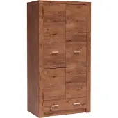 Masseno Drehtürenschrank ZERI 96/192/58 cm 2-türig Braun
