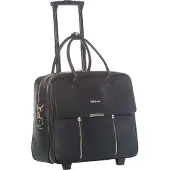 Olivia Lauren Damen rollende Aktentasche Trolley schwarz Bowatex, Business Laptoptrolley Tasche