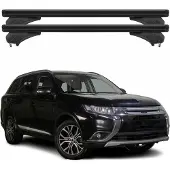 Menabo Dachträger für Mitsubishi Outlander 2013-2021 Aluminium Schwarz 2 tlg