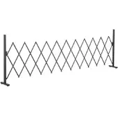 Furnicato Scherengitter Absperrgitter Ausziehbar 35-300cm Alu Braun H1035cm