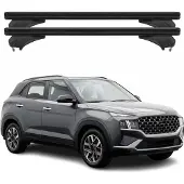Menabo Dachträger für Hyundai iX25 / Creta 2020-2025 Aluminium Schwarz 2 tlg