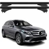Menabo Dachträger für Mercedes GLC X253 2015-2020 Pre-FL Aluminium Schwarz 2 tlg
