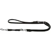 Hunter Verstellbare Führleine Round & Soft Elk 8/200, schwarz