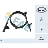 FAE ABS Sensor Raddrehzahl für NISSAN MICRA IV (K13) 78312
