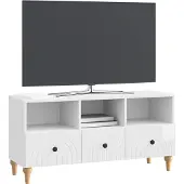 vidaXL TV-Schränk Hochglanz Weiß 102 x 34,5 x 50 cm Holzwerkstoff