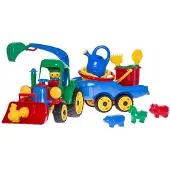 Teka Bagger mit Anhänger und Mini-10-teiliges Set