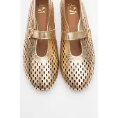 Forever & Always Arian Leder Ballerina Damen