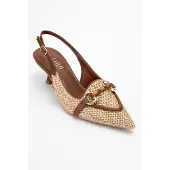 Prologue Osca Spitzer Slingback-Pumps mit Schnalle