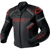 Rst S1 D3O perforierte Motorrad Lederjacke, schwarz/rot, 52