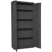 Simon Rack Aktenschrank, Mehrzweckschrank, Stahl-Aufbewahrungsschrank, 4 Ebenen, Doppeltüren, Schloss - Simonlocker