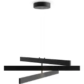 Maytoni Origami LED Pendelleuchte, Hängeleuchte 3x 46W Schwarz Neutralweiss