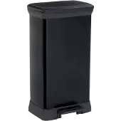 Curver Mülltonne Schwarz 50 L