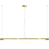 Maytoni Tau LED Pendelleuchte, Hängeleuchte 21W Gold-Farbe Warmweiss