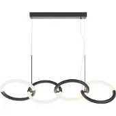 Maytoni Node LED Pendelleuchte, Hängeleuchte 4x 40W Schwarz 90Ra Warmweiss