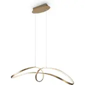 Maytoni Curve Pendelleuchten MOD156PL-L52G4K LED, Gold, aus Aluminium, 4000K, 2800lm