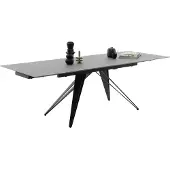 MCA Esstisch Nemuro | grau / schwarz | ausziehbar | 160(240) x 90