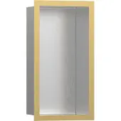 Hansgrohe XtraStoris Individual Wandnische Edelstahl gebürstet mit Designrahmen 300/150/100, Polished Gold Optic