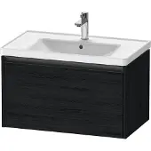 Duravit Ketho.2 Wastafelonderkast 78,4x45,5x44 cm Mat Eiken (zwart)