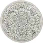 Home Collection Teppich Porto bougari rund Höhe 5 mm maschinell gewebt