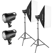 Bresser BRT-200B Studio Blitzset 2x 200W