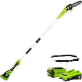 Greenworks G40PSFK2 40 V Akku-Hochentaster 20 cm - mit Akku und Ladegerät