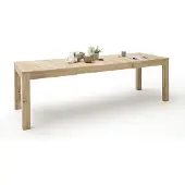 MCA SANTORI von Esstisch 160x90 cm ausziehbar Asteiche Bianco