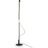 Maytoni LED Stehlampe Tau, schwarz, für Wohn- / Esszimmer, Aluminium, Modern, LED Stehlampe