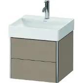 Duravit XSquare Waschtischunterbau wandhängend 48,4x46,0 cm, 2 Schubkästen, für Waschtisch DuraSq