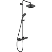 Duravit Duschsystem C.1 Ausl. 350mm, m Brausethermostat, sw matt